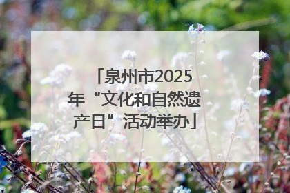 泉州市2025年“文化和自然遗产日”活动举办