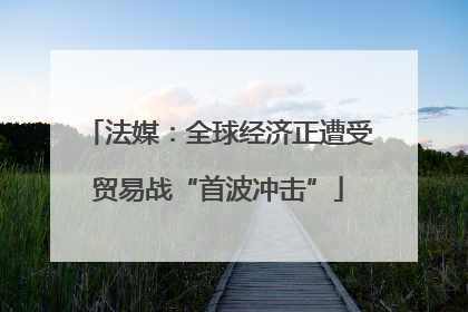 法媒：全球经济正遭受贸易战“首波冲击”