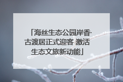 海丝生态公园岸香·古渡居正式迎客 激活生态文旅新动能