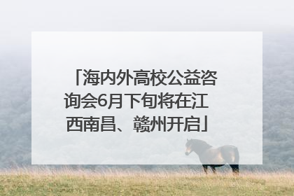 海内外高校公益咨询会6月下旬将在江西南昌、赣州开启