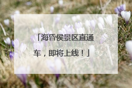 海昏侯景区直通车，即将上线！
