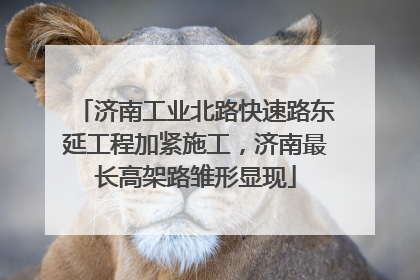 济南工业北路快速路东延工程加紧施工，济南最长高架路雏形显现