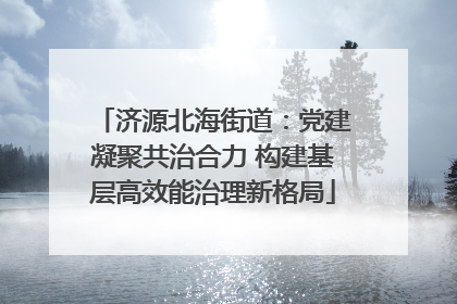 济源北海街道：党建凝聚共治合力 构建基层高效能治理新格局