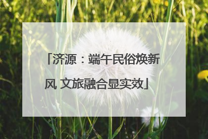 济源：端午民俗焕新风 文旅融合显实效