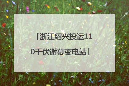 浙江绍兴投运110千伏谢慕变电站