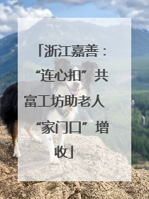 浙江嘉善：“连心扣”共富工坊助老人“家门口”增收