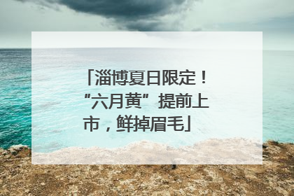 淄博夏日限定！“六月黄”提前上市，鲜掉眉毛