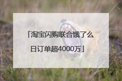 淘宝闪购联合饿了么日订单超4000万