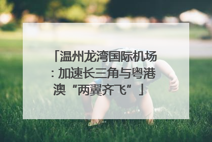 温州龙湾国际机场：加速长三角与粤港澳“两翼齐飞”