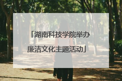 湖南科技学院举办廉洁文化主题活动