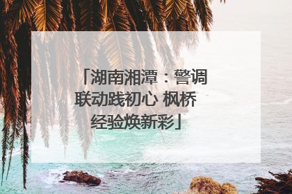 湖南湘潭：警调联动践初心 枫桥经验焕新彩