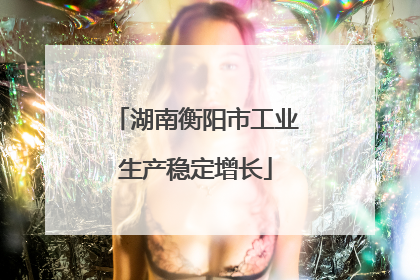 湖南衡阳市工业生产稳定增长