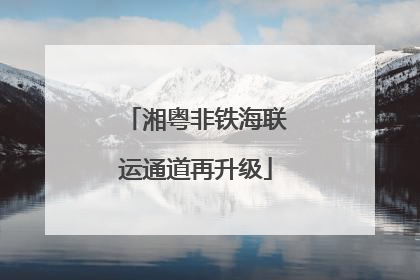 湘粤非铁海联运通道再升级