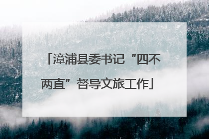 漳浦县委书记“四不两直”督导文旅工作