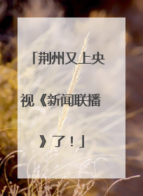 荆州又上央视《新闻联播》了！