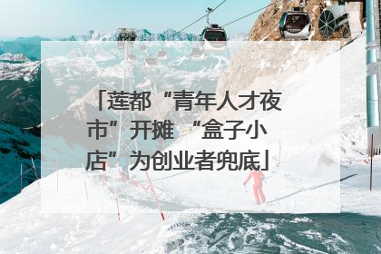 莲都“青年人才夜市”开摊 “盒子小店”为创业者兜底