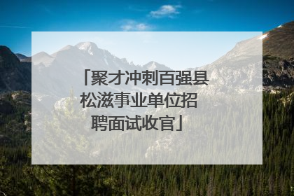 聚才冲刺百强县 松滋事业单位招聘面试收官