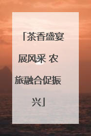 茶香盛宴展风采 农旅融合促振兴