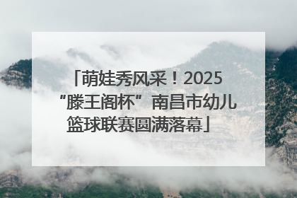 萌娃秀风采！2025“滕王阁杯”南昌市幼儿篮球联赛圆满落幕