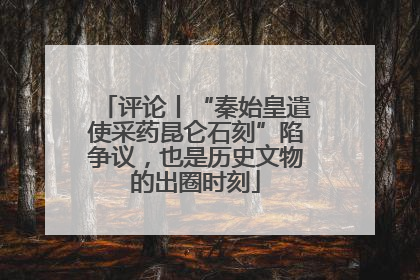 评论丨“秦始皇遣使采药昆仑石刻”陷争议，也是历史文物的出圈时刻