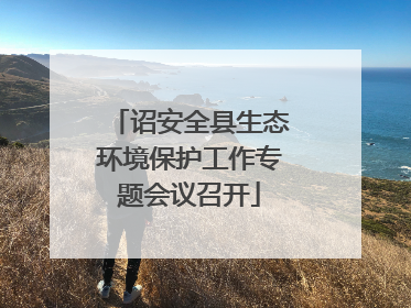 诏安全县生态环境保护工作专题会议召开