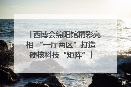 西博会绵阳馆精彩亮相 “一厅两区”打造硬核科技“矩阵”