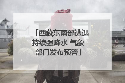 西藏东南部遭遇持续强降水 气象部门发布预警