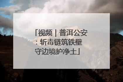 视频｜普洱公安：斩毒链筑铁壁 守边境护净土