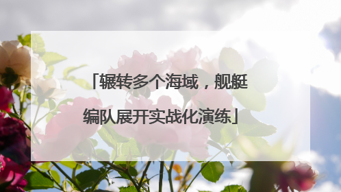 辗转多个海域，舰艇编队展开实战化演练