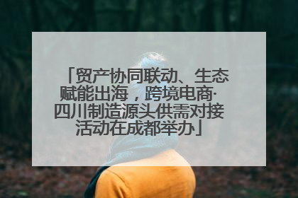 贸产协同联动、生态赋能出海，跨境电商·四川制造源头供需对接活动在成都举办