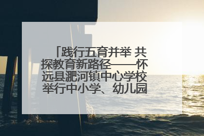 践行五育并举 共探教育新路径——怀远县淝河镇中心学校举行中小学、幼儿园班主任论坛活动