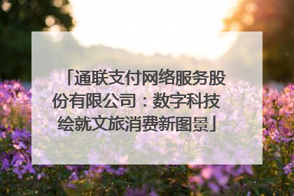通联支付网络服务股份有限公司：数字科技绘就文旅消费新图景