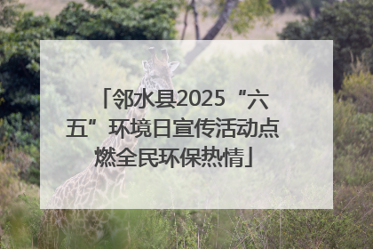 邻水县2025“六五”环境日宣传活动点燃全民环保热情