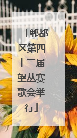 郫都区第四十二届望丛赛歌会举行