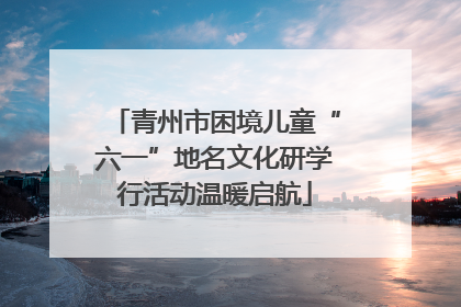 青州市困境儿童“六一”地名文化研学行活动温暖启航