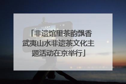 非遗馆里茶韵飘香 武夷山水非遗茶文化主题活动在京举行