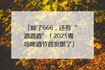 除了666，还有“酒酒酒”！2025青岛啤酒节首发燃了