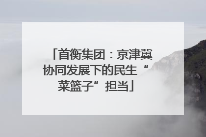 首衡集团：京津冀协同发展下的民生“菜篮子”担当