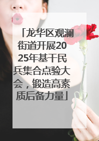 龙华区观澜街道开展2025年基干民兵集合点验大会，锻造高素质后备力量