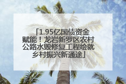 1.95亿国债资金赋能！龙岩新罗区农村公路水毁修复工程绘就乡村振兴新通途