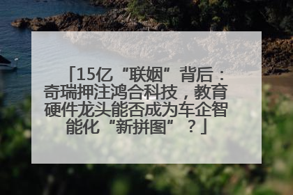 15亿“联姻”背后：奇瑞押注鸿合科技，教育硬件龙头能否成为车企智能化“新拼图”？