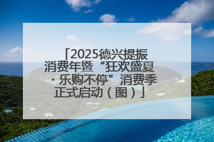 2025德兴提振消费年暨“狂欢盛夏・乐购不停”消费季正式启动（图）