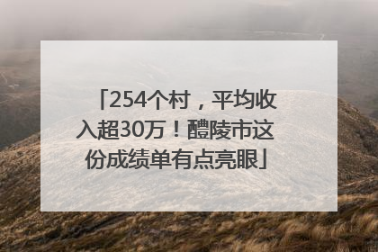 254个村，平均收入超30万！醴陵市这份成绩单有点亮眼