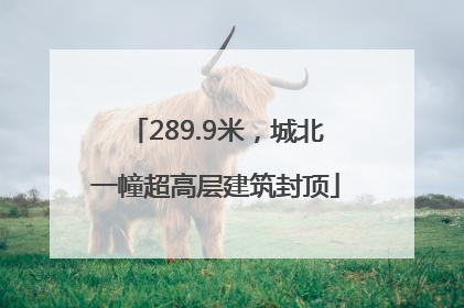289.9米，城北一幢超高层建筑封顶