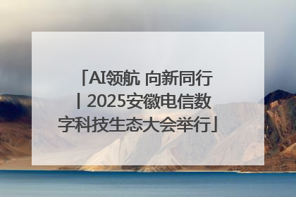 AI领航 向新同行丨2025安徽电信数字科技生态大会举行