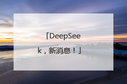 DeepSeek，新消息！