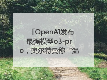 OpenAI发布最强模型o3-pro，奥尔特曼称“温和的奇点”到来